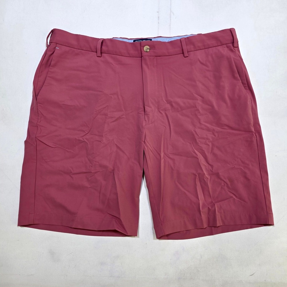 Peter Millar Shorts Mens 38 Pink Crown Crafted Performance Golf Tech Stretch